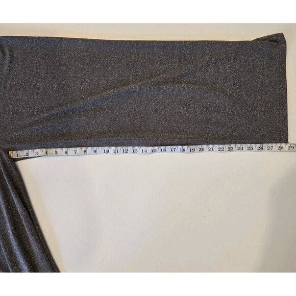 Jessica Howard Wide Leg Womens Jumpsuit Silver Metallic 12 Bat Wing L JH9-8171 E - Picture 6 of 8